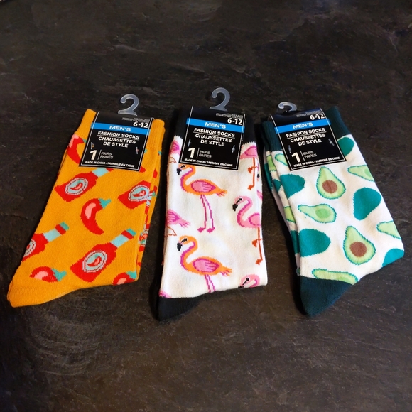 Other - 3 FLAMINGO,AVOCADO AND CHILLY SOCKS